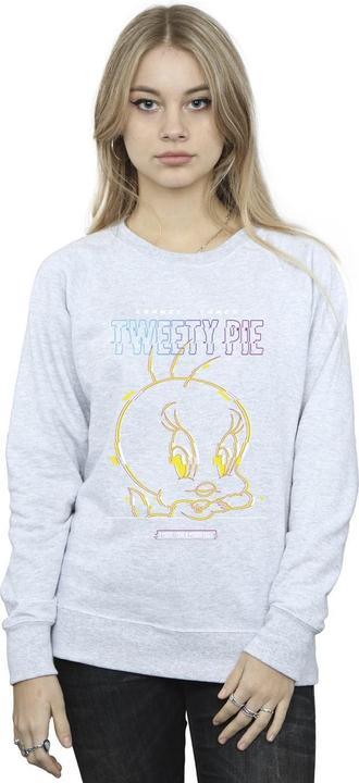Actual product image Looney Tunes Womens/Ladies Tweety Glitch Sweatshirt (XL)