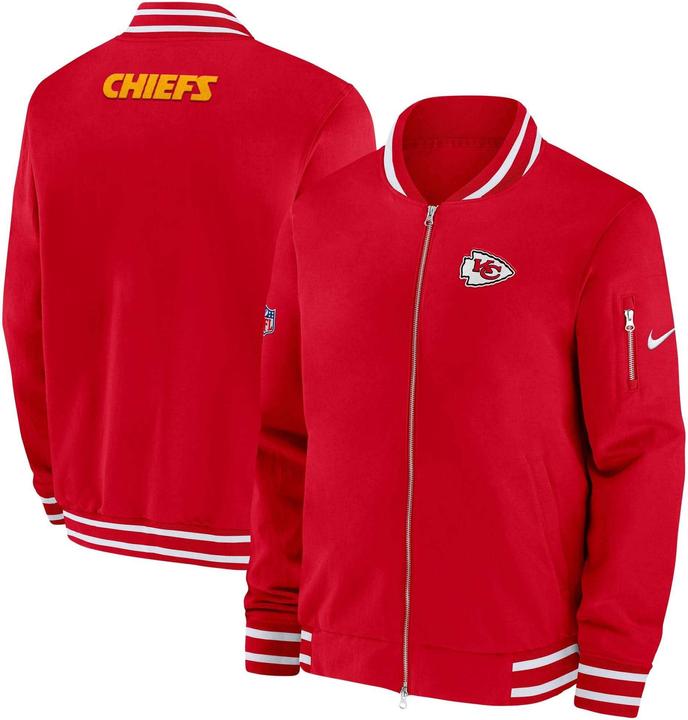 Nike Kansas City Chiefs Coach Bomber Jacket 2XL (XXL)