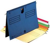 Actual product image Elba Hanging file type 81, overlapping tab fold, green Manila cardboard 250 gsm, metal hanging rail (A4, 1 x)