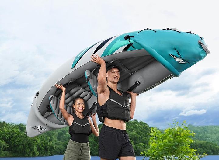 Image du produit Bestway Kit kayak Hydro-Force Rapid Elite X2 312 x 98 x 44 cm (2 pers.)