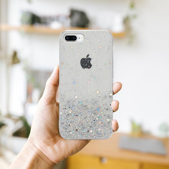 Image du produit Cadorabo Couverture TPU paillettes scintillantes (Apple iPhone 7 Plus, Apple iPhone 7s Plus)