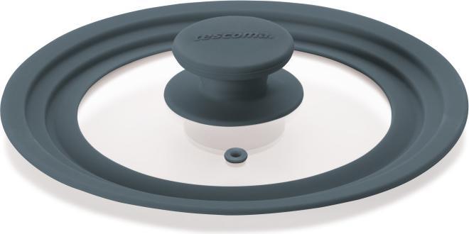 Image du produit Tescoma Unicover Couvercle Ø 16, 18, 20 cm Gris (21 cm, Matières plastiques, Métal)