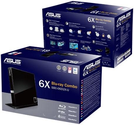 Produktbild ASUS Sbc-06d2x-U (Blu-ray Laufwerk, CD Brenner, CD Laufwerk, DVD Brenner, DVD Laufwerk)
