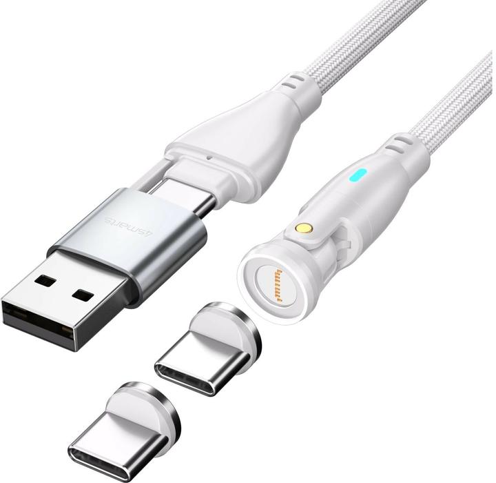 Actual product image 4smarts USB-C/A 540° magnetic cable GravityCord (1.80 m, USB 2.0)