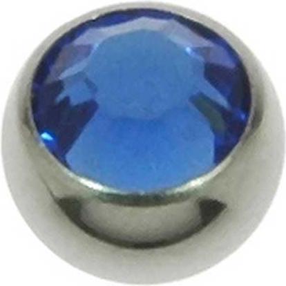 Image du produit Bijouteria Embout de piercing (Acier chirurgical 316L, Cristal Premium)