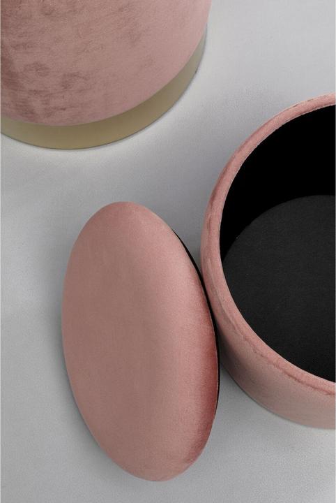 Actual product image Kare Design Hocker Cherry Storage Rose Brass (2/Set)