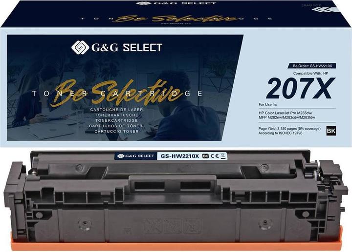 Actual product image G&G Toner replaces HP 207X Compatible Black W2210X(207X) GS-HW2210X(207X)