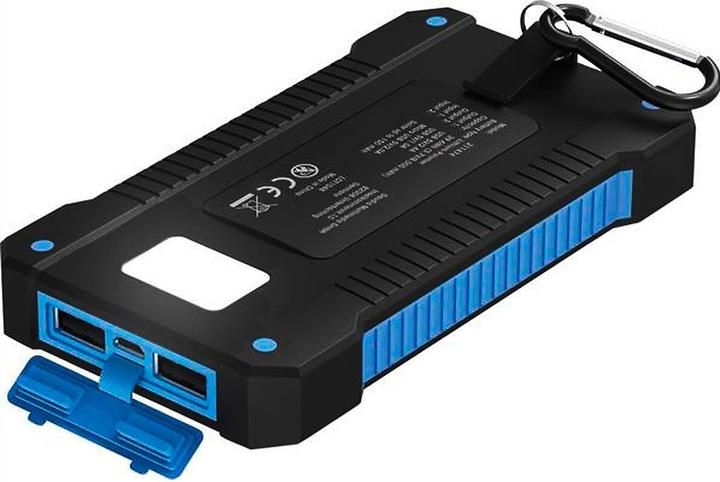 Immagine prodotto Xlayer Powerbank PLUS Solar Black/Blue 8000mAh (8000 mAh, 5 W, 29.60 Wh)