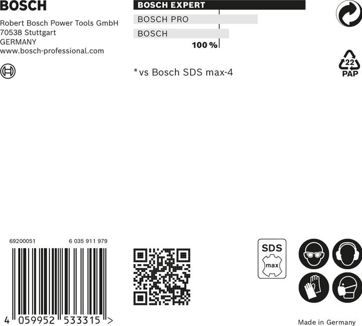 Image du produit Bosch Professional Zubehör Foret marteau Expert SDS max-8X, 32 x 800 x 920 mm (32 mm)