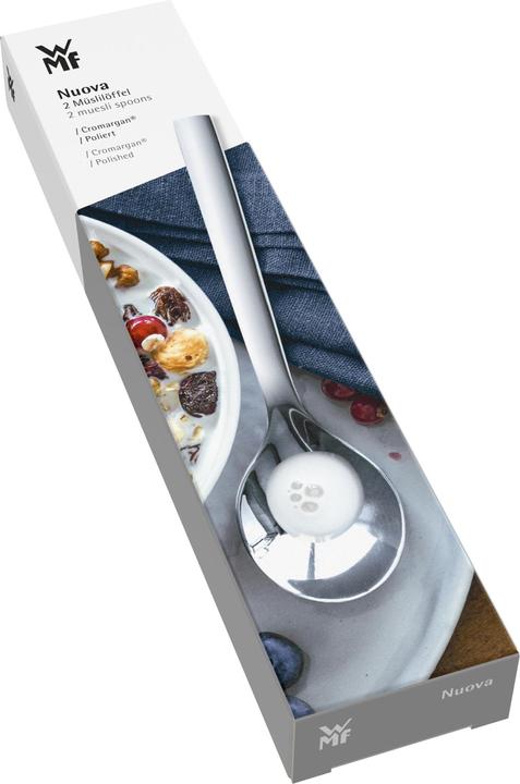 Productafbeelding WMF Yoghurt Lepel Graanlepel Set 2st 16,5cm Nuova Roestvrij Staal Gepolijst (2 Stuk, Lepel)
