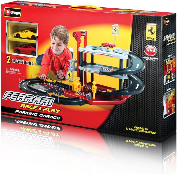 Actual product image Bburago Ferrari parking garage