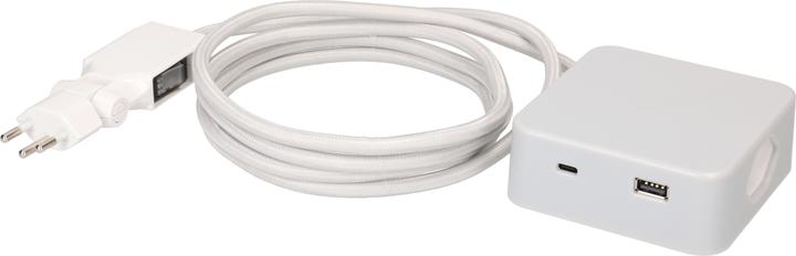 Produktbild Max Hauri maxTEX Cube (3 x, Typ 13, USB-A, USB-C, 2 m)