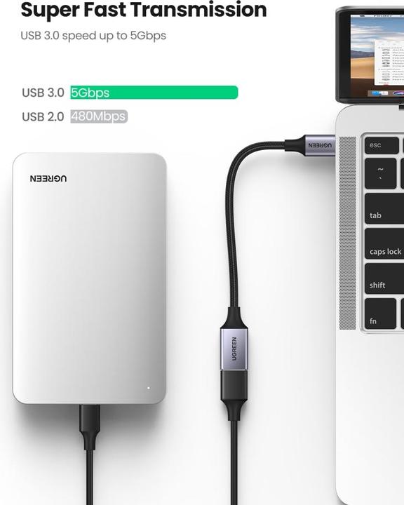 Produktbild Ugreen USB Typ-C zu (0.15 m, USB 3.0)