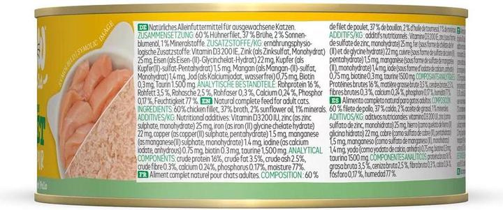 Valori nutrizionali e ingredienti WOW Filetto di pollo, 70g (Adulto, 1 pz., 70 g)