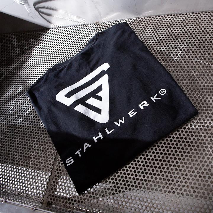Image du produit Stahlwerk T-shirt noir Taille XXL Chemise à manches courtes avec logo imprimé 100% coton (XXL)