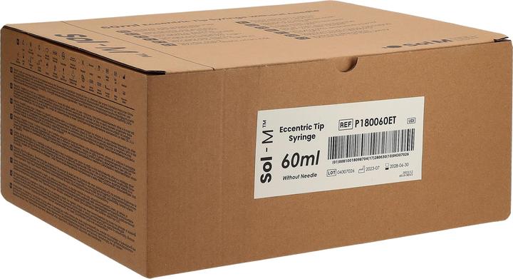 Sol-m Spritze ohne Nadel 60ml EccentricTip 30 Stk