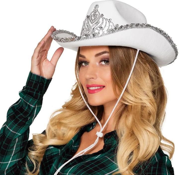 Image du produit Boland Chapeau de Cowgirl avec diadème en strass