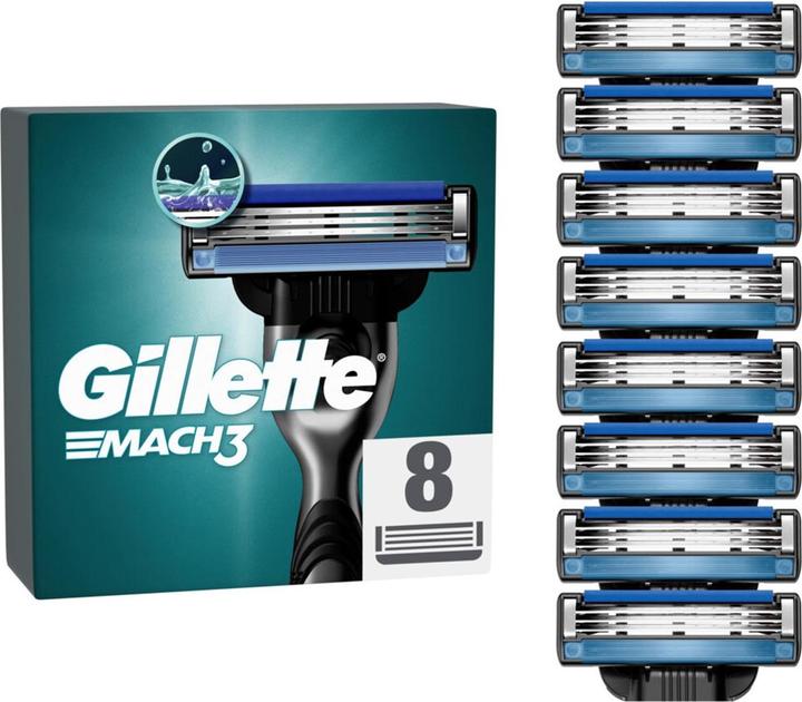 Immagine prodotto Gillette Lama di rasoio da uomo Mach3 progettata con taglio di precisione in acciaio