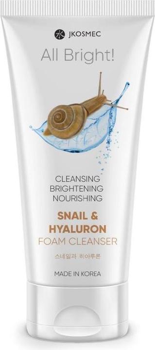 JKosmec All Bright Snail and Hyaluron Foam Cleanser (Schaum, 180 ml)