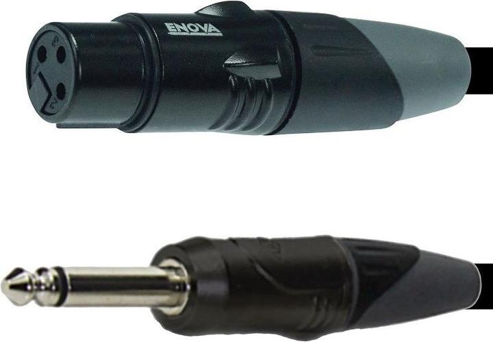 Immagine prodotto Enova Cavo XLR F Jack - Cavo adattatore XLR asimmetrico a 2 pin da 10 metri (10 m, XLR)