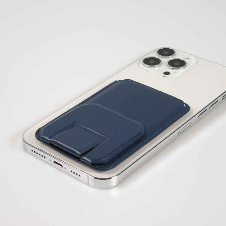 Image du produit PhoneLook MagSafe wallet porte-cartes magnétique avec fonction de support similicuir foncé (Apple iPhone 12)