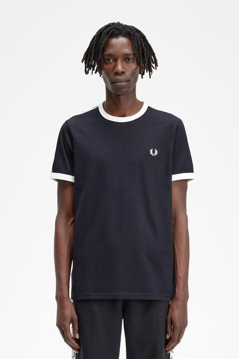 Immagine prodotto Fred Perry T-shirt con finiture a contrasto e strisce (XL)