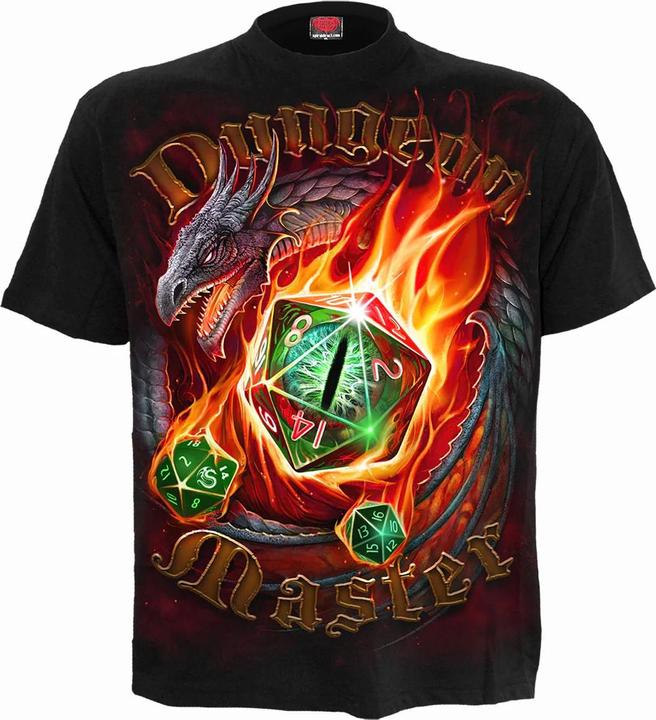 Actual product image Spiral Unisex Adult Dungeon Master T-Shirt (S)