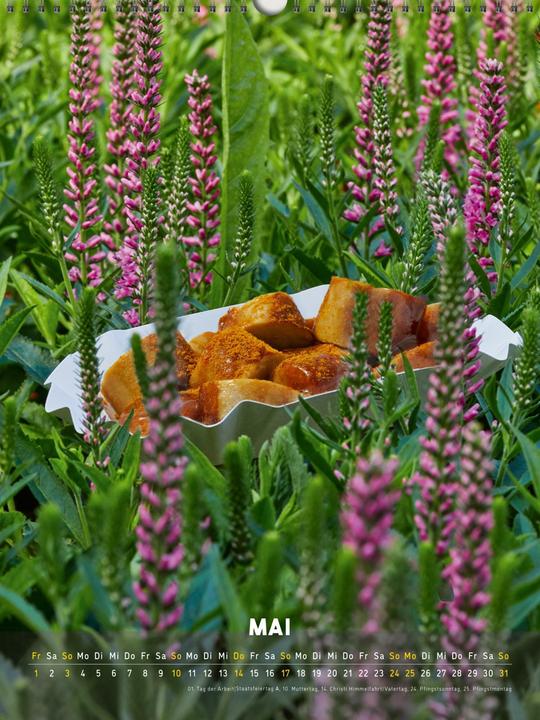 Image du produit Der Currywurst-Kalender 2026 (30 x 40 cm, Couverture rigide, Allemand)