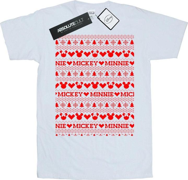Produktbild Disney Mickey And Minnie Christmas Fair Isle TShirt (XL)