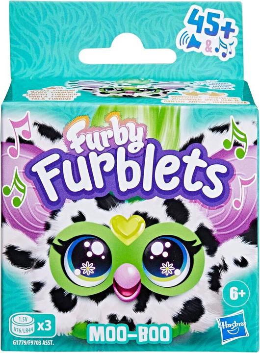 Produktbild Furby Furblets Moo-Boo Kuh-Minispielzeug aus Plüsch (12.76 cm)