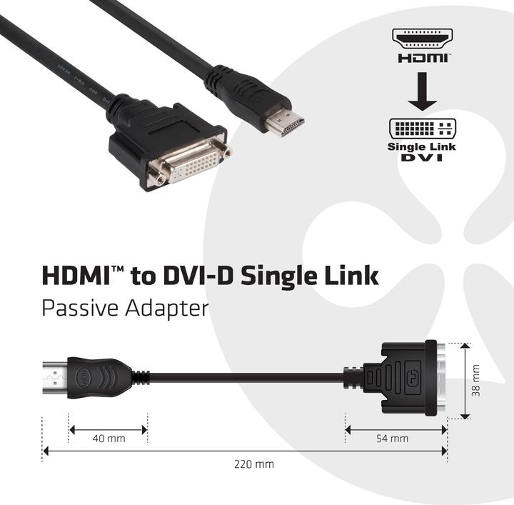 Produktbild Club 3D HDMI zu (DVI, 20 cm)