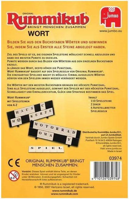 Actual product image Jumbo Rummikub (German)