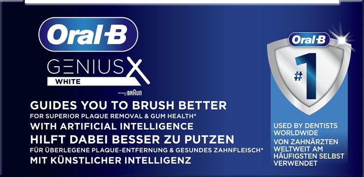 Actual product image Oral-B Genius X Electric Toothbrush White (Oscillating toothbrush)