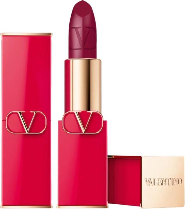 Immagine prodotto Valentino Rosso Satin Finish Cream Lipstick 505r Ricaricabile - 35 Grammi (505r)