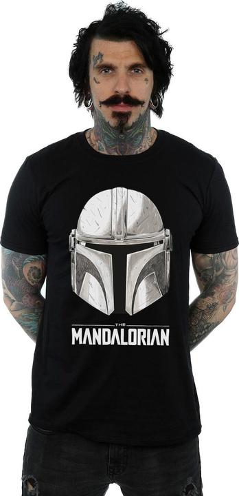 Immagine prodotto Star Wars The Mandalorian Helmet Logo Maglietta Uomo (3XL)