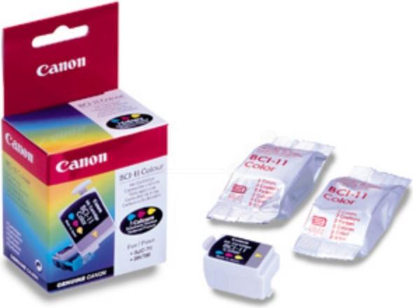 Inkadoo Canon 0958A002BCI-11C Cartouche d'encre couleur 18ml couleur Canon BJC 50 55 (Color)