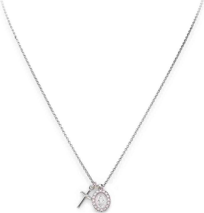 Immagine prodotto Amen Collana Pray & Love Cross & Miracolosa (Argento 925, 44 cm)