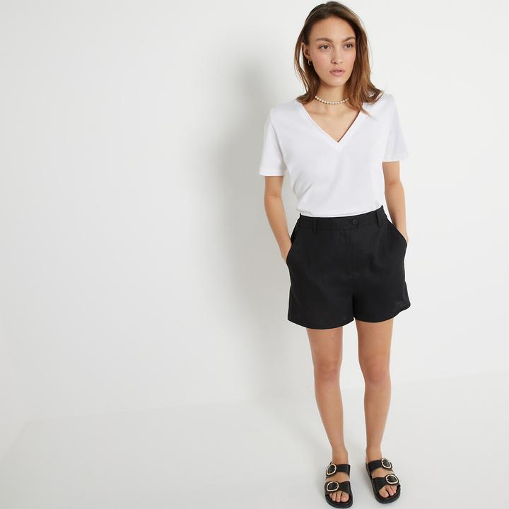 Produktbild La Redoute Collections T-Shirt mit V-Ausschnitt (L)