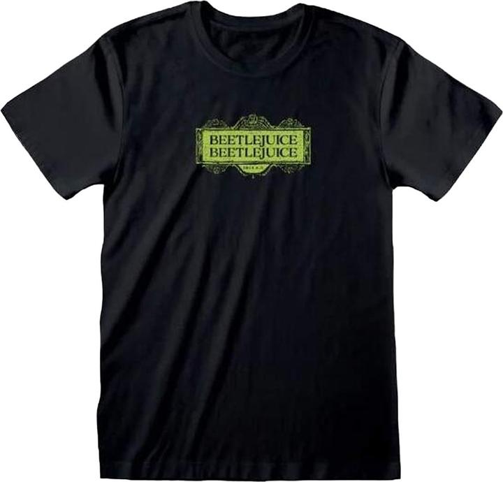 Actual product image Beetlejuice Unisex Adult Back Print T-Shirt (L)