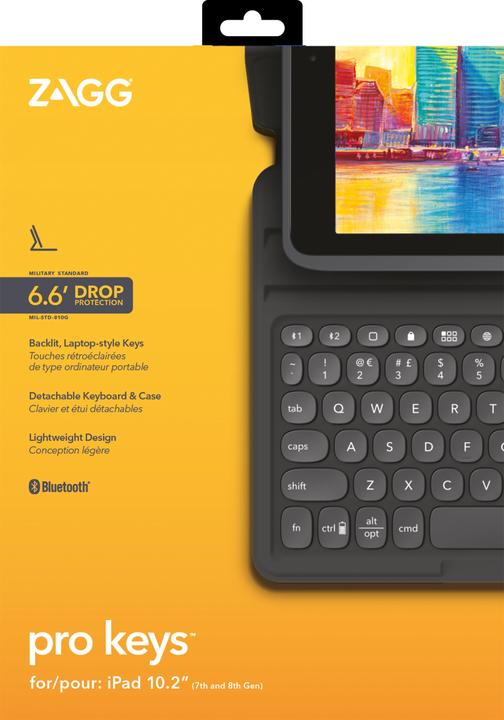 Immagine prodotto Zagg Pro Keys (CH, iPad 2019 (7° gene), iPad 2020 (8. Gen), iPad 2021 (9a generazione))