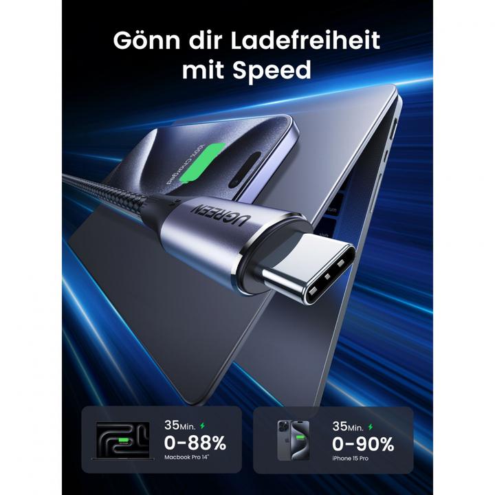 Actual product image Ugreen USB C – USB C (1 m, USB 3.2 Gen 2)