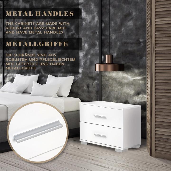 Actual product image Miadomodo Nachttisch 2er-Set (40 x 40 x 35 cm)