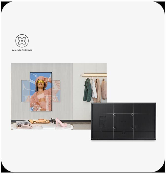 Actual product image Samsung QM43C (3840 x 2160 Pixels, 43")