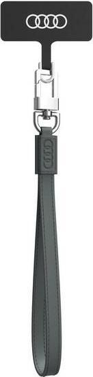 Audi uniwersalna smycz do telefonu 28cm 10mm Leather szary/gray AU-HSLSL-GT/D1-GY