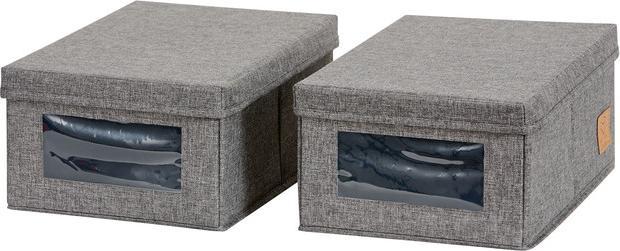 Actual product image Love it Store it PREMIUM Ordnungsbox mit Sichtfenster 2er Set (34 x 23 x 15 cm, 11.70 l)
