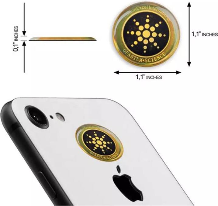 Produktbild PhoneLook Set aus 6 Pellets selbstklebender Anti-Wellen- und Anti-Strahlen-Patch für das Telefon