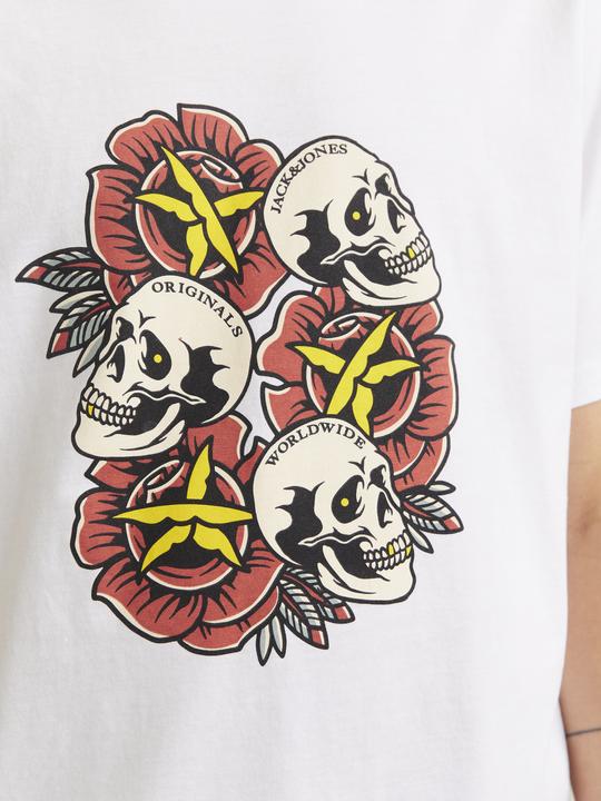 Actual product image Jack & Jones Joranatomy Skull Tee Ss Crew Neck Ln (S)