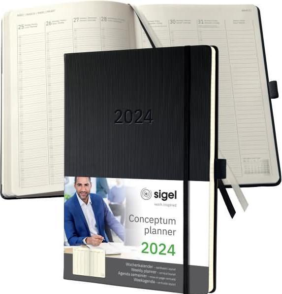 Actual product image Sigel Weekly calendar (A4+, Hardcover, German)