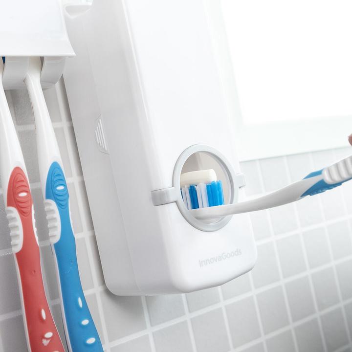 Actual product image InnovaGoods Toothpaste dispenser with brush holder Diseeth