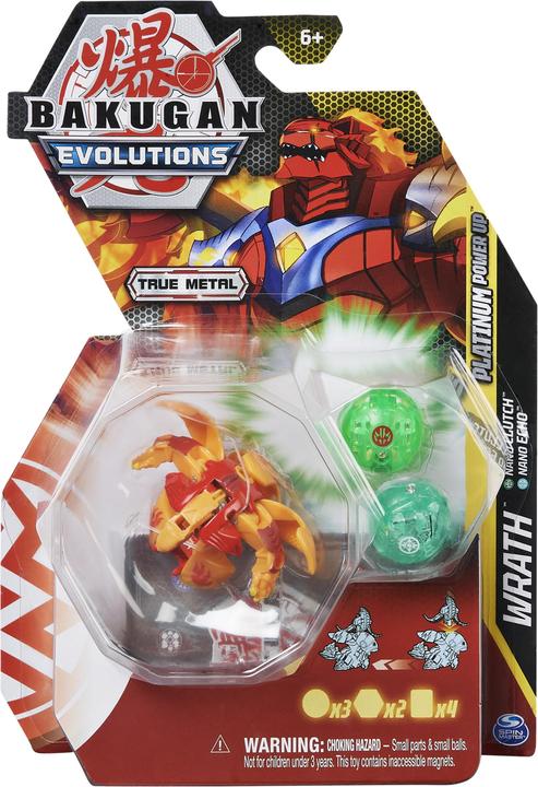 Produktbild Spin Master Bakugan Evolutions, Wrath mit Nano Echo und Clutch Platinum Power Up
